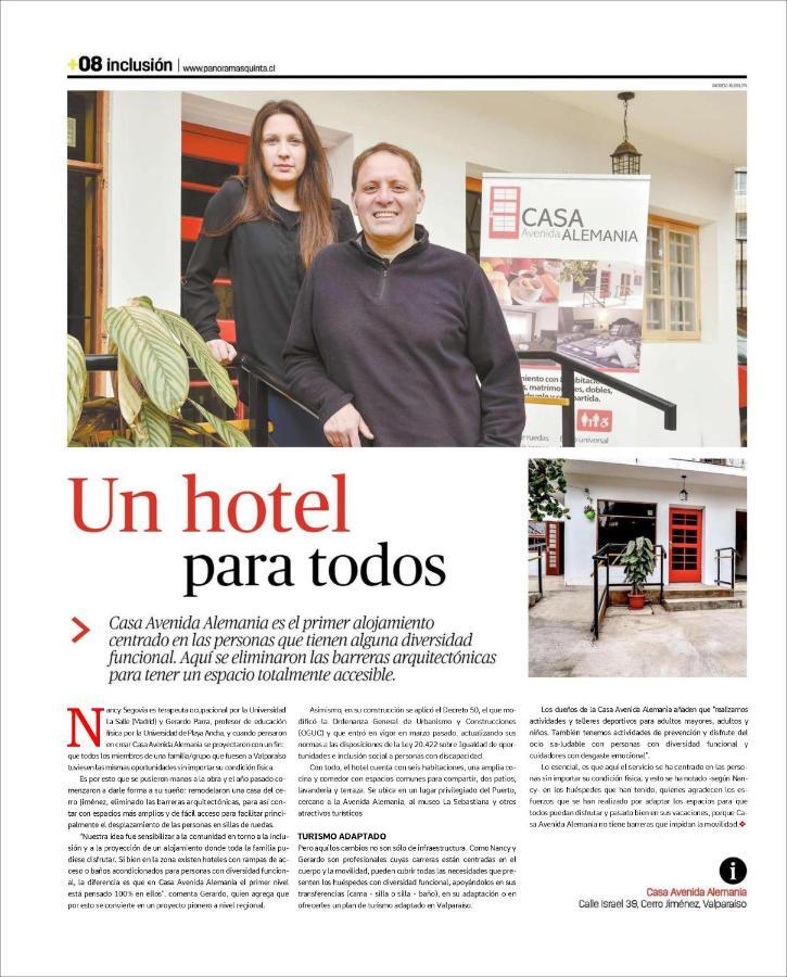 Casa Avenida Alemania Hotel Valparaiso Ngoại thất bức ảnh